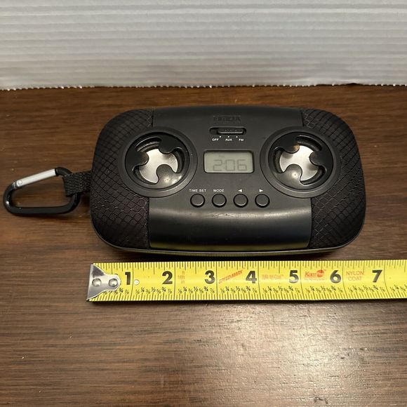 HMDX Audio Radio Speaker Portable Speaker w/ Storage Case for MP3 iPOD Aux Jack - Picture 3 of 9